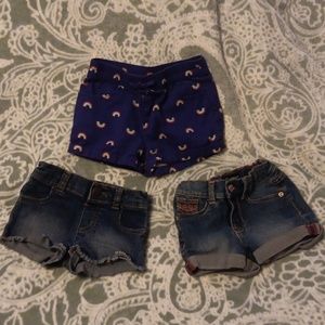 3 Pair Girls size 2T Shorts